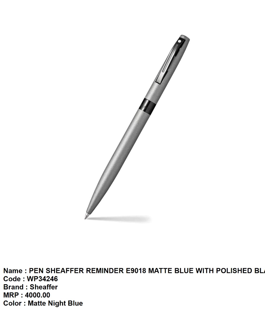Pen sheaffer reminder E9018 matte blue with polished black